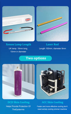 Pigment Lesions Removal Lasering 755 1064nm Alex Long Pulse Shorter Pulse Alexandrite Yag Lasering Hair Removal Machine